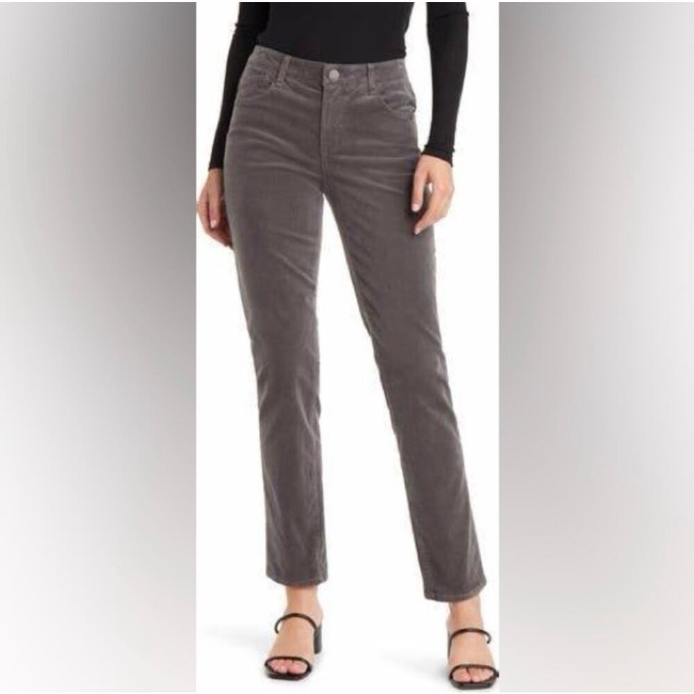 Wit & Wisdom Ab Technology Grey Corduroy Pants Stretch Mid Rise Womens Size 12